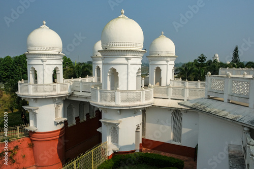 Neermahal Palace located on an islet in Rudra Sagar Lake in Melaghar in Tripura state, India. photo