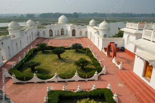 Neermahal Palace located on an islet in Rudra Sagar Lake in Melaghar in Tripura state, India. photo