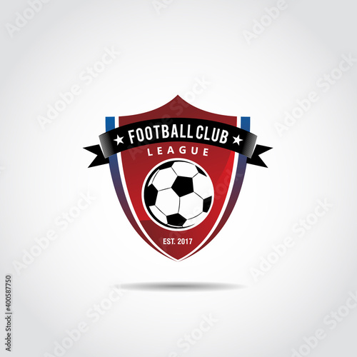 Football club template logo design. Soccer club logo. Vector Illustrator