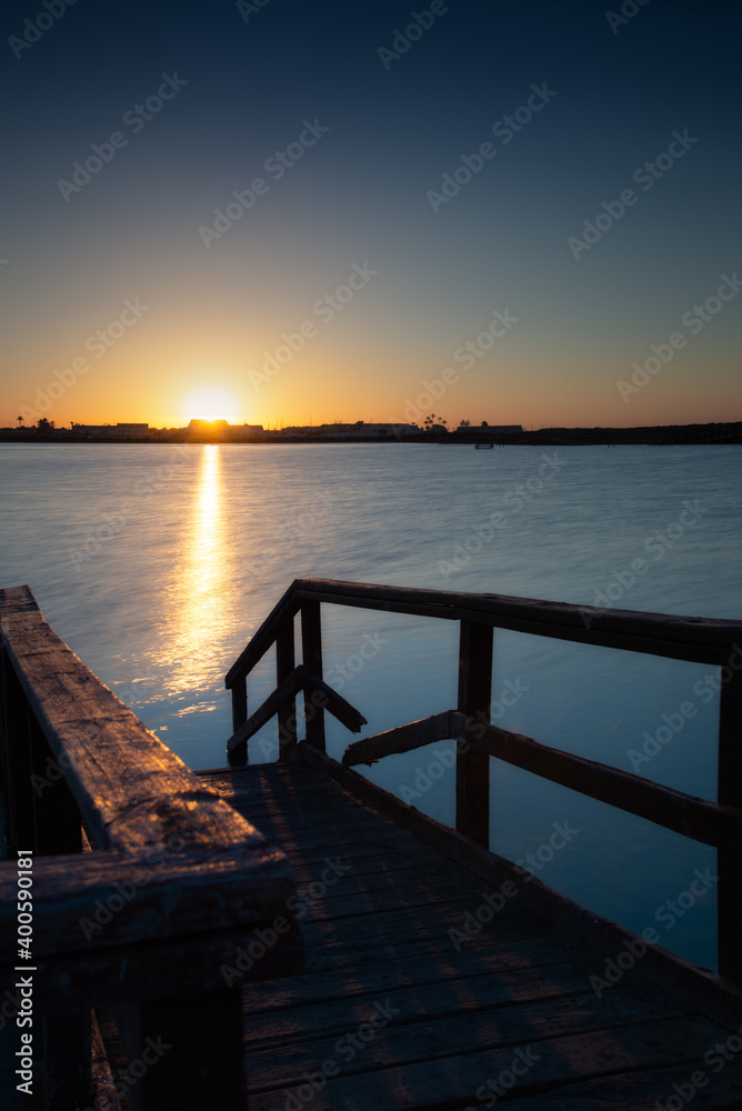 amanecer en la costa de murcia