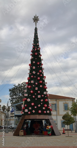 christmas tree in Larnaca, Cyprus