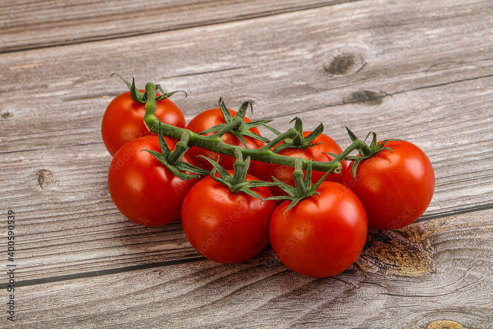 Fresh ripe cherry tomato branch Fresh ripe cherry tomato branch
