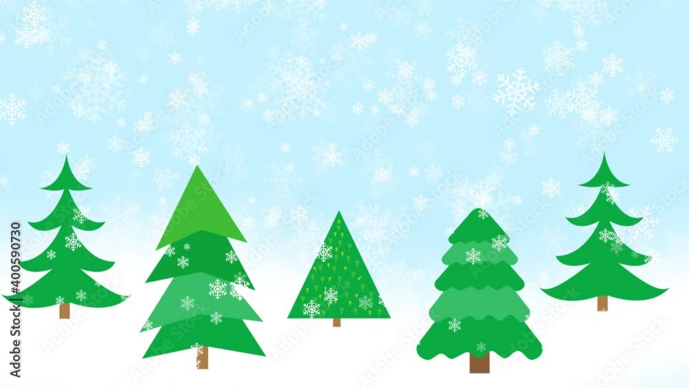 Christmas winter landscape background.Drawn fir trees against the background of snowfall. Christmas background. Snowfall for christmas Christmas winter landscape background.Drawn fir trees against the background of snowfall. Christmas background. Snowfall for christmas