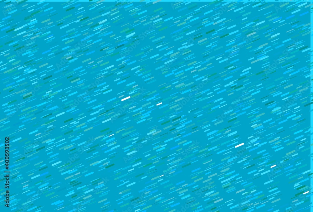 Light Blue, Green vector backdrop with long lines. Light Blue, Green vector backdrop with long lines.