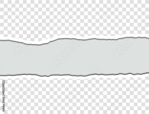 Ripped paper. Torn, ripped pieces. Vector illustration.