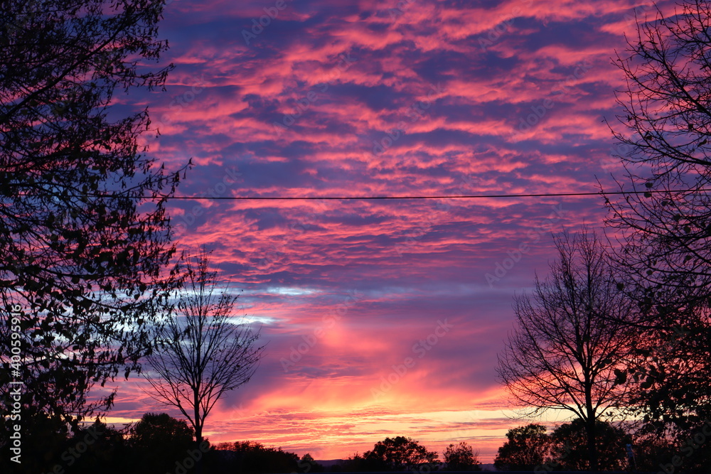 Fototapeta premium Wunderschöner Abendhimmel