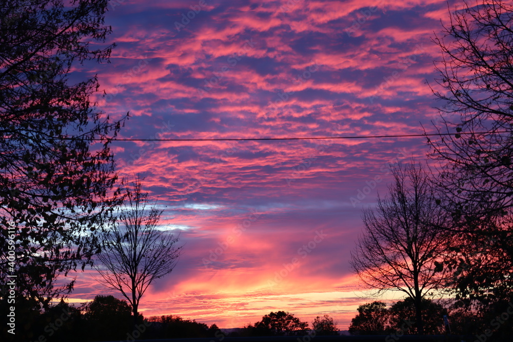 Wunderschöner Abendhimmel