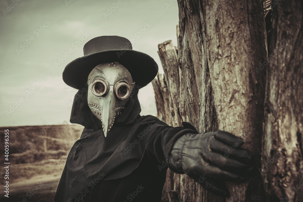 The Plague Doctor, forest, nature, tree, people, outdoor, walk, trees