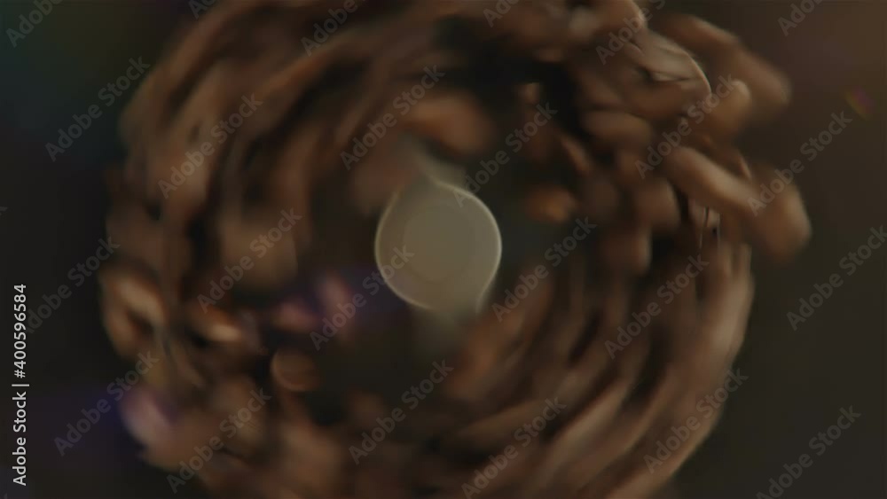 coffee beans grinding animation