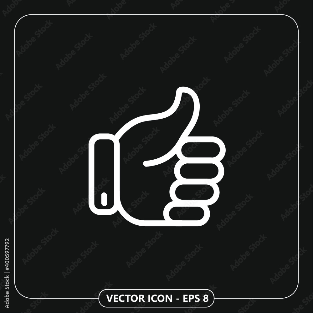 approval hand gesture icon in black backround approval hand gesture icon in black backround