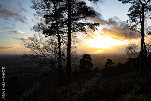 Leith Hill sunset, surrey
