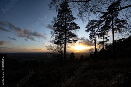 Leith Hill sunset, surrey