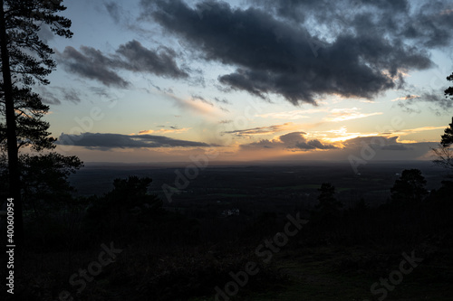 Leith Hill sunset, surrey