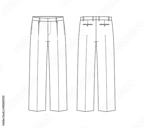Men's Trousers - Wide Leg