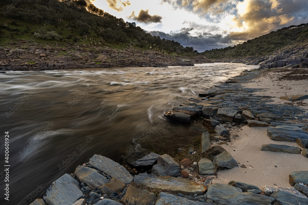 Landscape on the Alagon River. Extremadura. Spain. Landscape on the Alagon River. Extremadura. Spain.