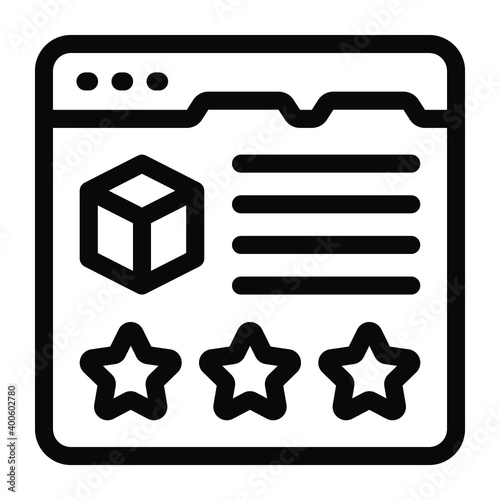 
Product review filled style icon totally customized 

