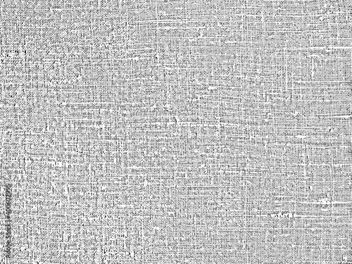 Grunge texture linen fabric. Vector illustration. Natural background for design. monochrome background of rough canvas