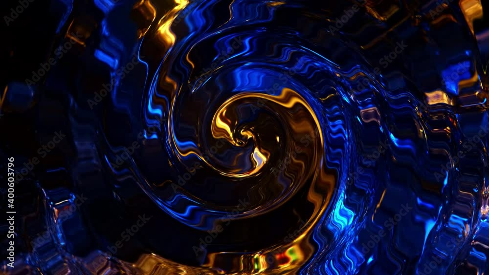 Rotation of bright glowing circles. Blue and yellow colors. Futuristic footage. Fluorescent neon abstraction Rotation of bright glowing circles. Blue and yellow colors. Futuristic footage. Fluorescent neon abstraction
