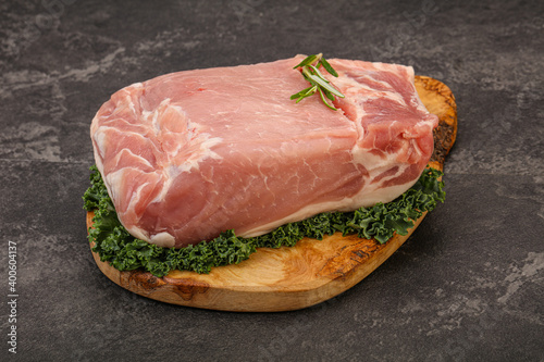 Pork meat piece for cooking