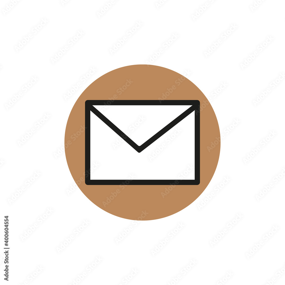 Vector style illustration of classic shape envelope isolated on white background Vector style illustration of classic shape envelope isolated on white background