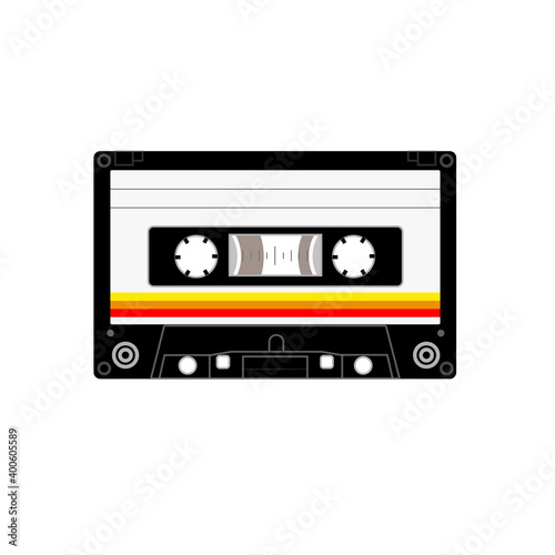 Old styled music cassette   side A   side B   classic black