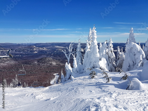 Scenic view of a ski resort Mont-Tremblant