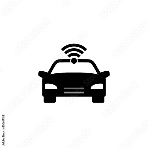 Smart car icon isolated on white background