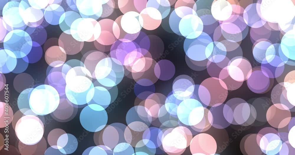 Vidéo Stock Lens Bokeh glitter light. Blinking circles sparkling with