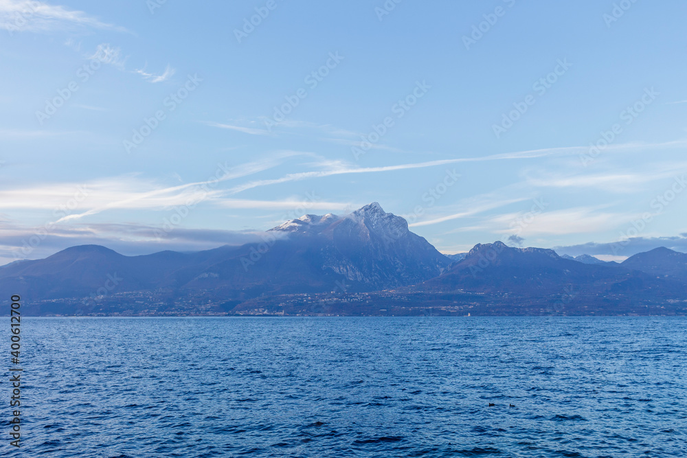 Monte Pizzocolo, is a mountain of the Brescia and Gardesane Prealps that rises in the immediate hinterland of the Brescia side of Lake Garda near the town of Toscolano Maderno.