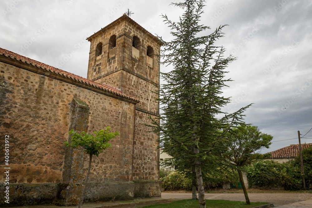 Church of Saint Michael the Archangel in Cidones town, province of Soria, Castile and Leon, Spain