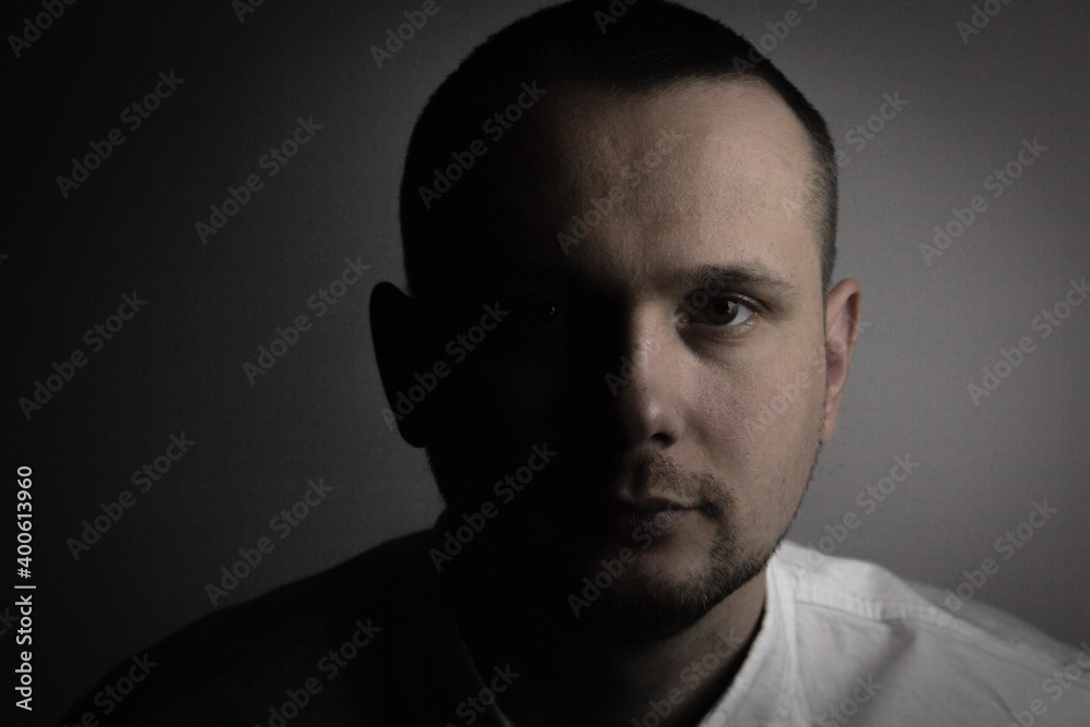 Obraz premium My self-portrait with different background solutions.
