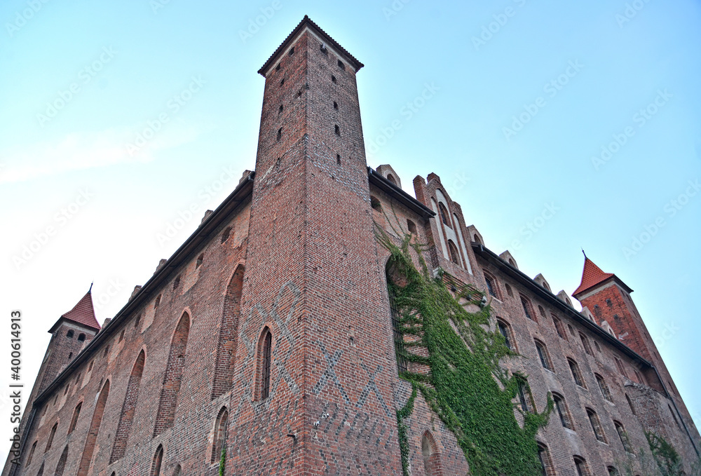 Corner tower of the knight's castle of the Teutonic Order. Gniew, Poland Corner tower of the knight's castle of the Teutonic Order. Gniew, Poland