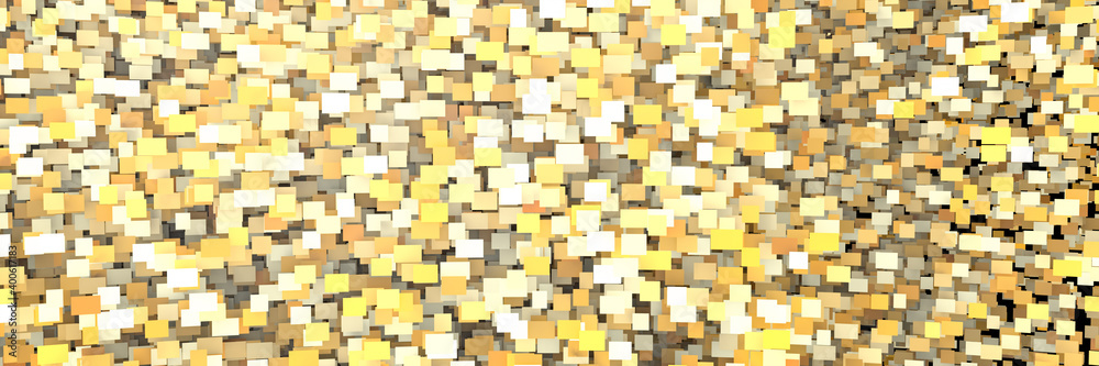 Abstract background of many colored squares. Geometric structure. 3D-visualization Abstract background of many colored squares. Geometric structure. 3D-visualization