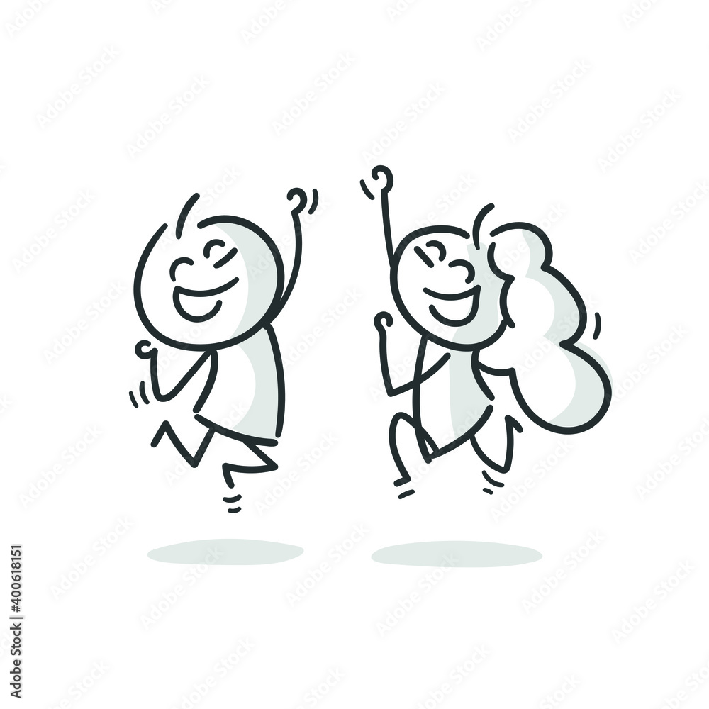 stick figures: happy, joy, celebrating, laughing, smile (no. 16) stick figures: happy, joy, celebrating, laughing, smile (no. 16)