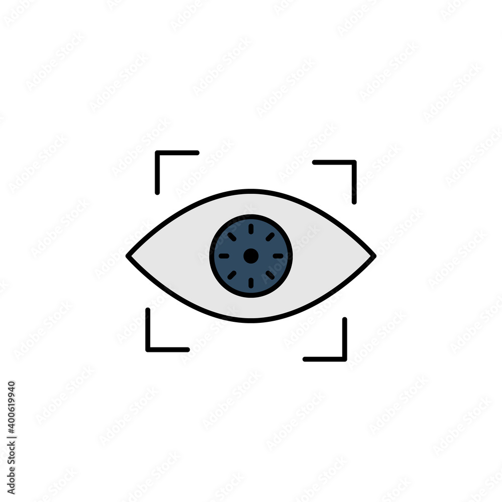 Hacker, biometric recognition icon. Can be used for web, logo, mobile app, UI, UX Hacker, biometric recognition icon. Can be used for web, logo, mobile app, UI, UX