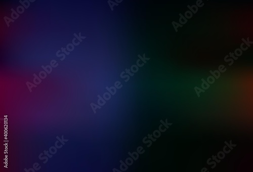 Dark Multicolor vector abstract blurred background.