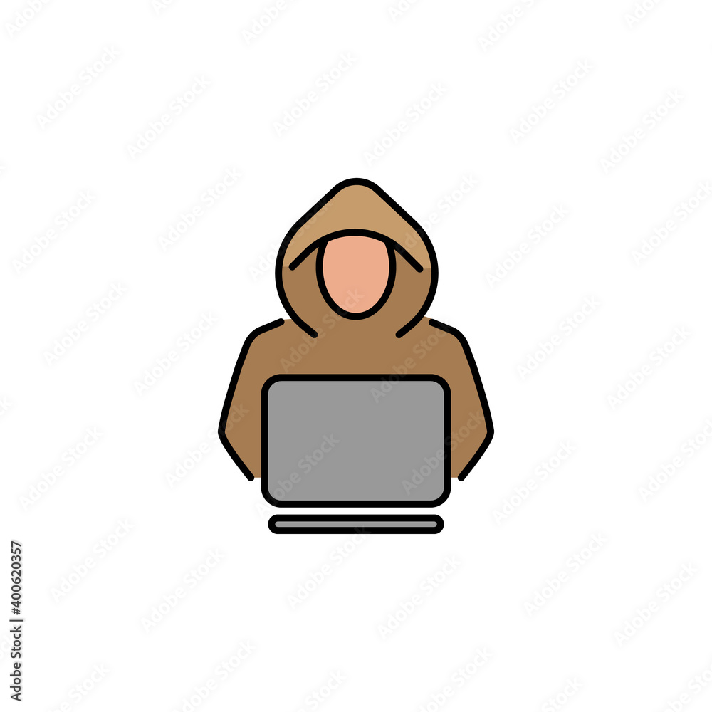 Hacker, criminal icon. Can be used for web, logo, mobile app, UI, UX