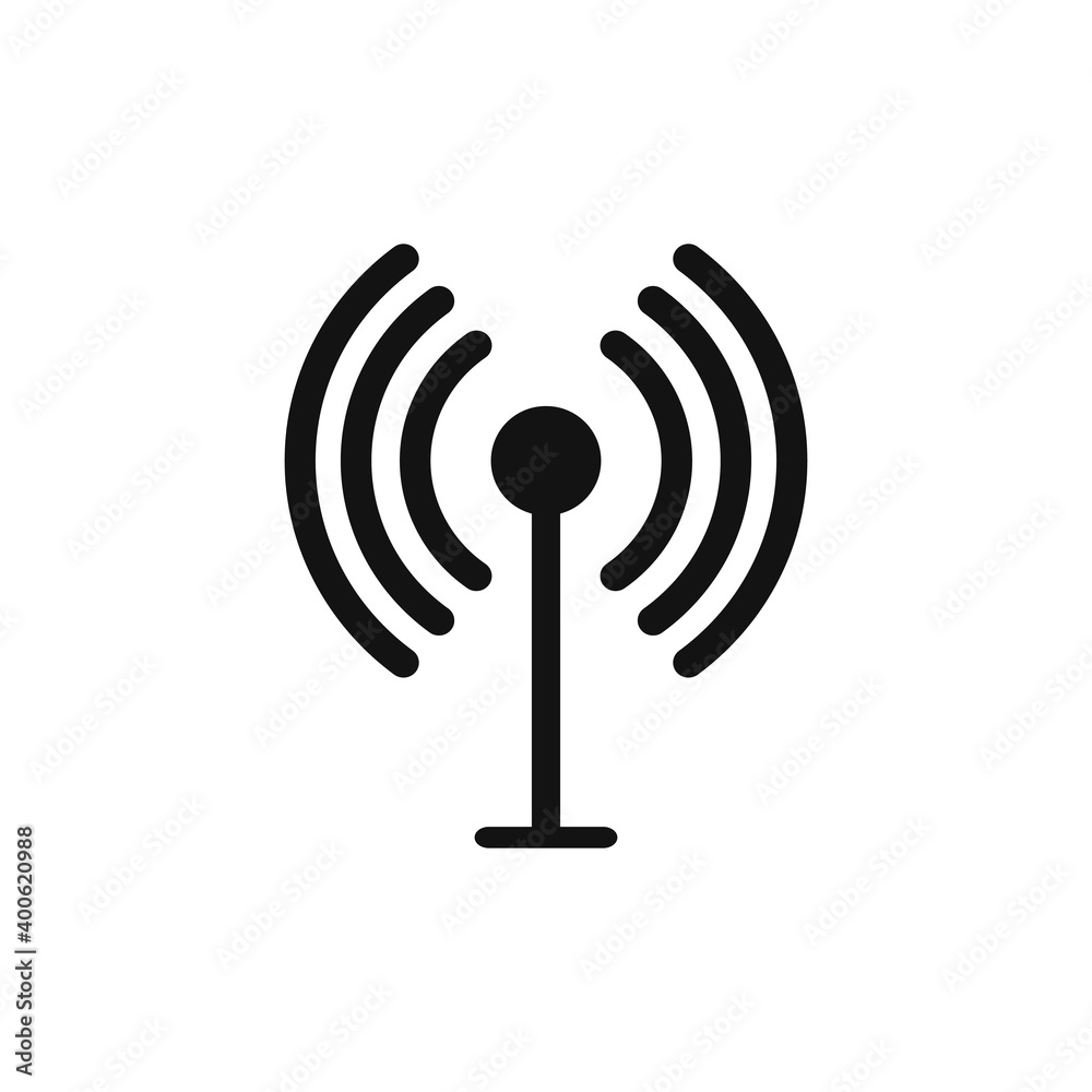 Wi Fi icon, flat design template, vector illustration Wi Fi icon, flat design template, vector illustration