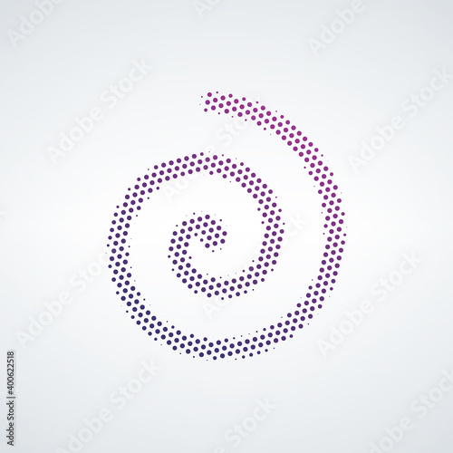 Abstract circular spiral tw...