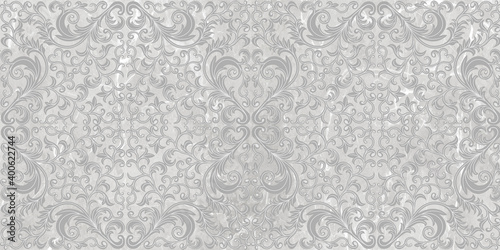 seamless patterned background on gray cement floor