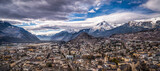 Panoramic view of the city Sitten (Sion) 