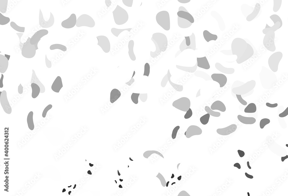 Light silver, gray vector backdrop with abstract shapes.