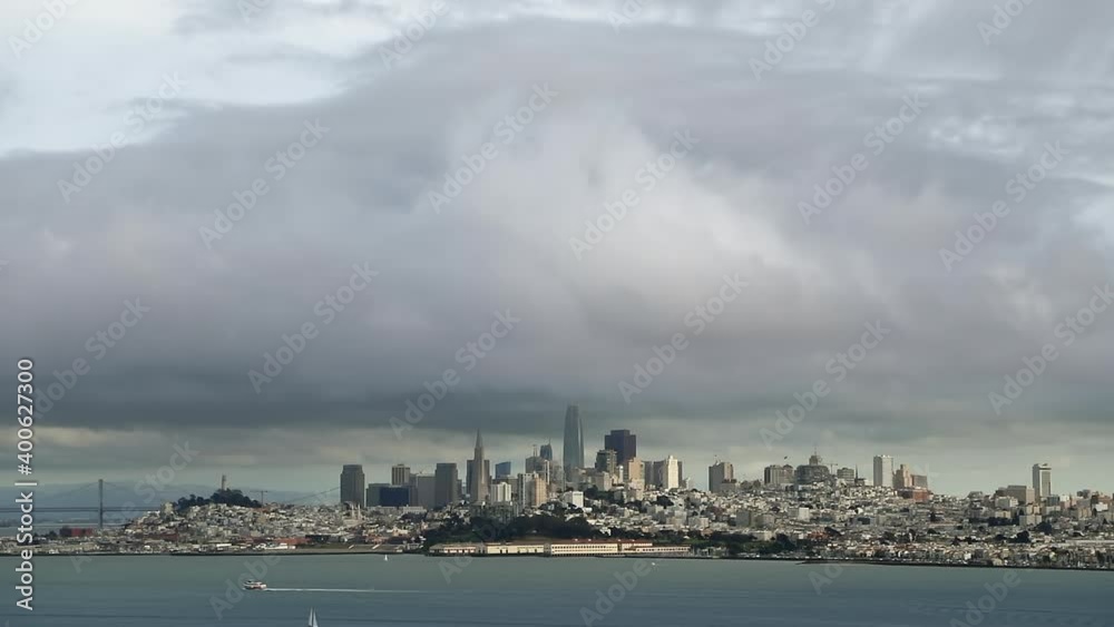 San Francisco, USA. Time-lapse of San Francisco peninsula. Wonderful panoramic view of cityscape. High quality FullHD footage San Francisco, USA. Time-lapse of San Francisco peninsula. Wonderful panoramic view of cityscape. High quality FullHD footage