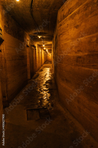 Old tunnel under mountains in Vietnam war
