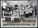 Women demanding the vote in 1907 on british sta