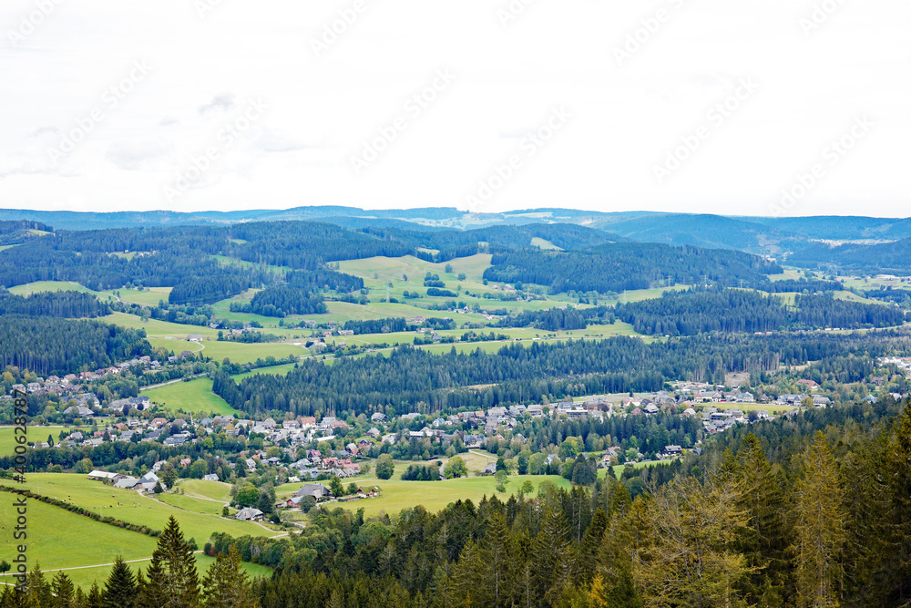 Naklejka premium Schwarzwald Blick auf Hinterzarten und Umgebung