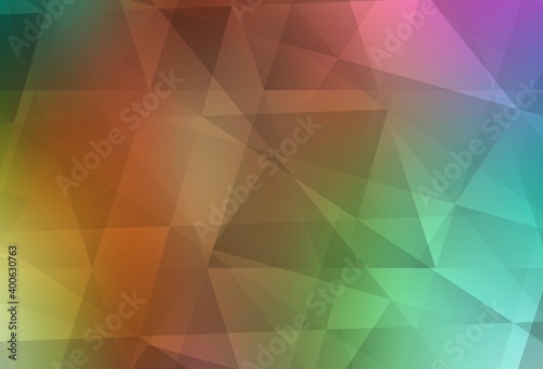 Light Multicolor vector low poly texture.