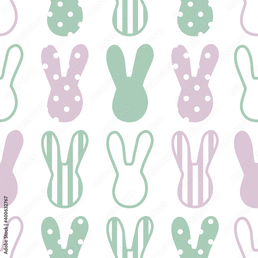 Cute pattern seamless hare vector Cute pattern seamless hare vector