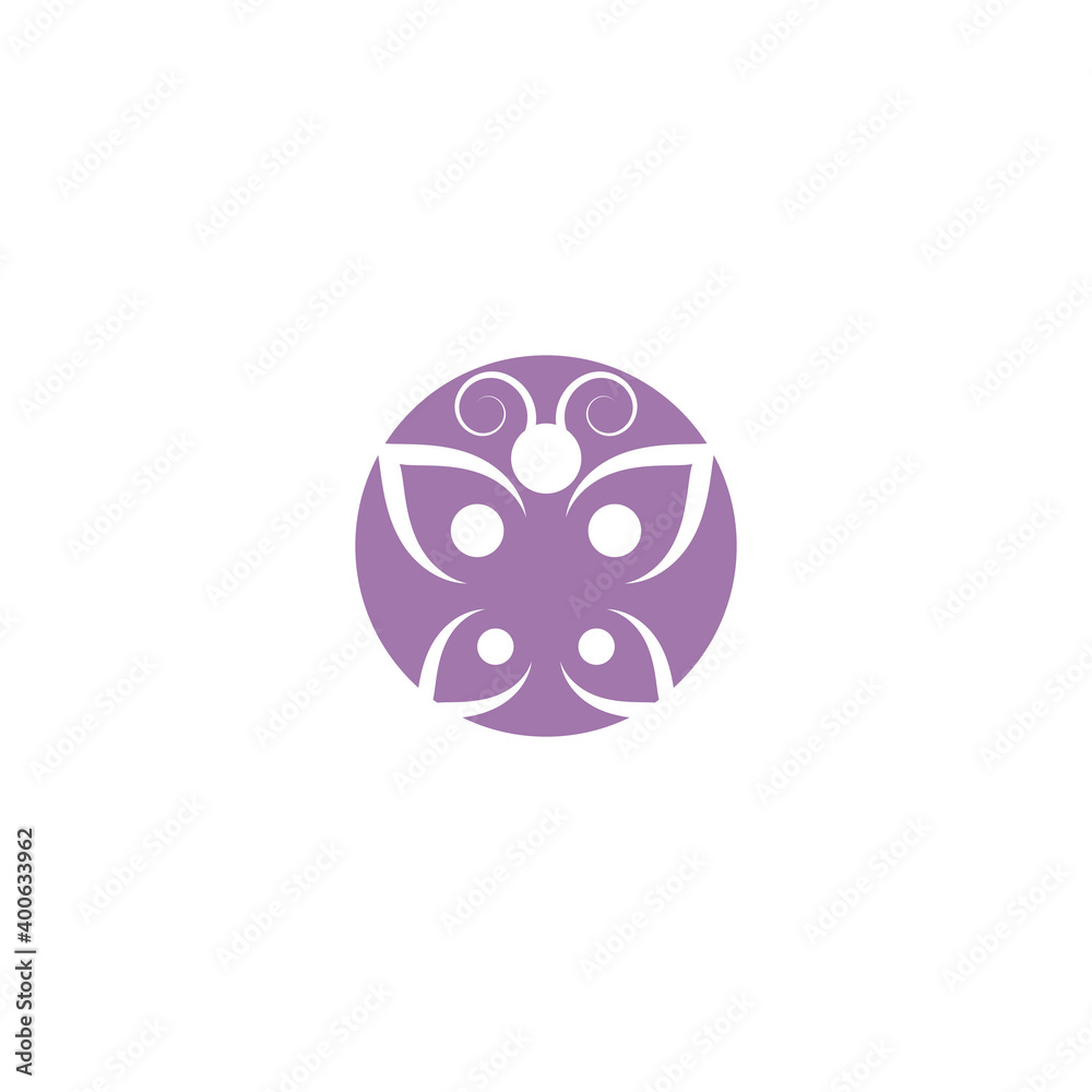 Obraz premium Beauty Butterfly Vector icon design