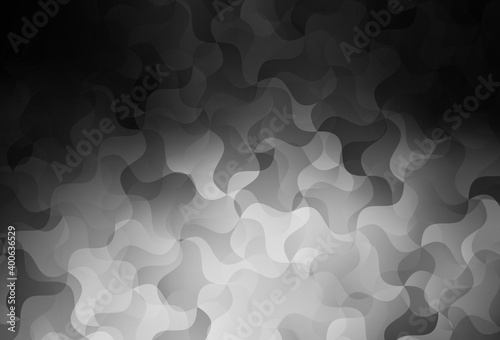 Dark Gray vector polygon abstract backdrop.